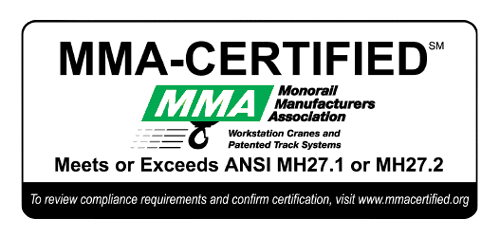 Monorail Manufacturers Association certified logo.