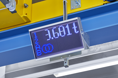 Visualisation of the load weight on Demag StatusBoard.