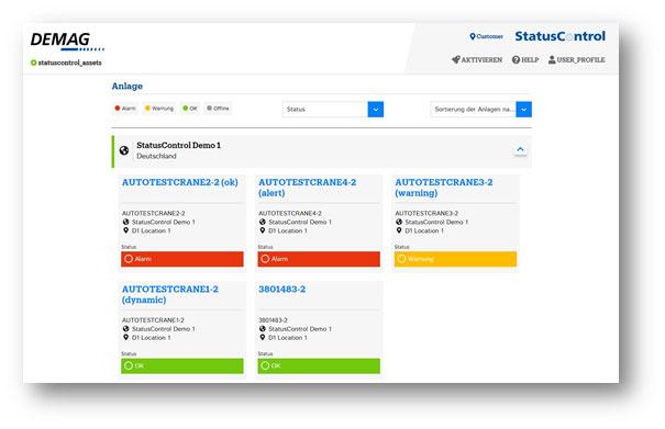 StatusControl Kranflotte