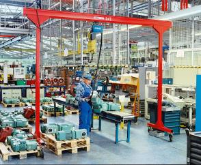 KBK single-girder portal crane with DC-Pro chain hoist