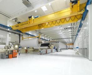 Manuseio de bobinas cheias