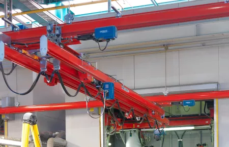 KBK single-girder suspension cranes