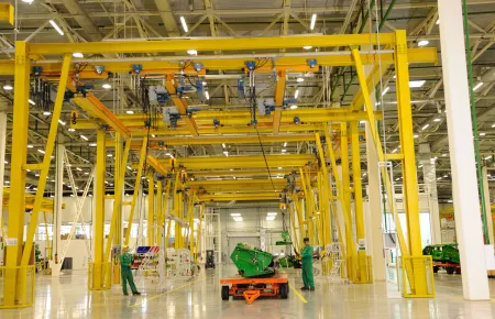 EPDE suspension cranes with rolled-profile girders