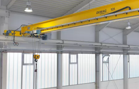 EPKE single-girder overhead travelling cranes with rolled profile section