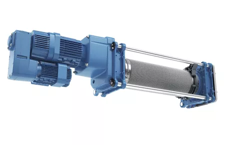 The DMR modular rope hoist in co-axial design