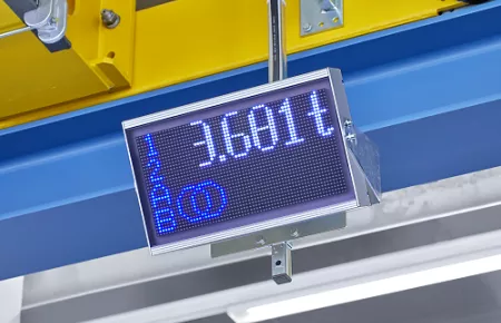 Visualisation of the load weight on Demag StatusBoard.