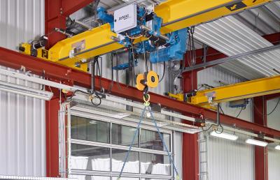 DMR modular rope hoist enables precise positioning of the loads.