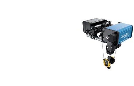 Demag DHR rope hoist: low-headroom hoist