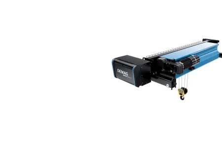 Demag DHR rope hoist: double girder trolley