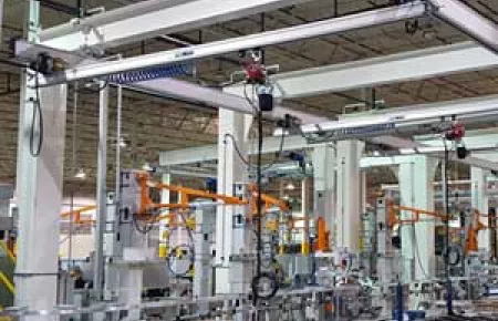 Demag patented cantilever workstation crane