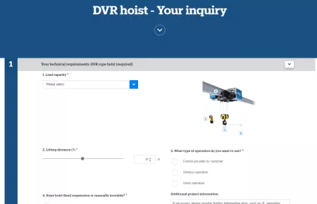 DVR rope hoist