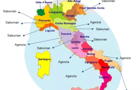 SALES NETWORK IN ITALY MAP