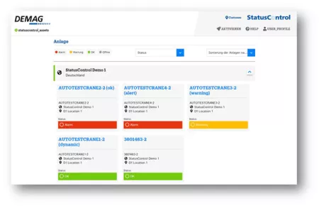 StatusControl Kranflotte