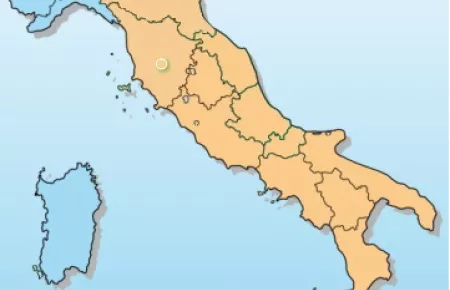 Service center Italia map